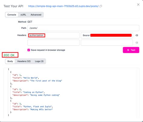 Flask Python Tutorial API 的图像结果