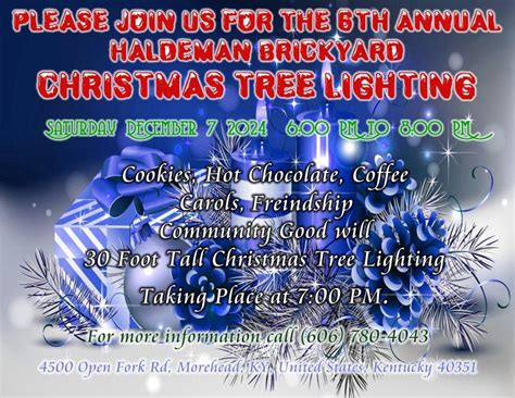 2024 Haldeman Brickyard Christmas Tree Lighting, 4500 Open Fork Rd ...