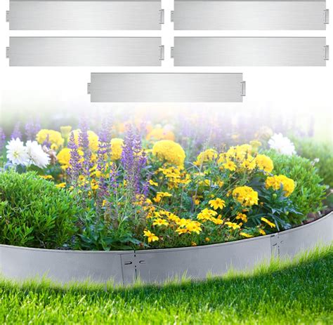 Sonnewelt Bordure de pelouse en métal galvanisé - 5 m, 10 m, 15 m, 20 m ...