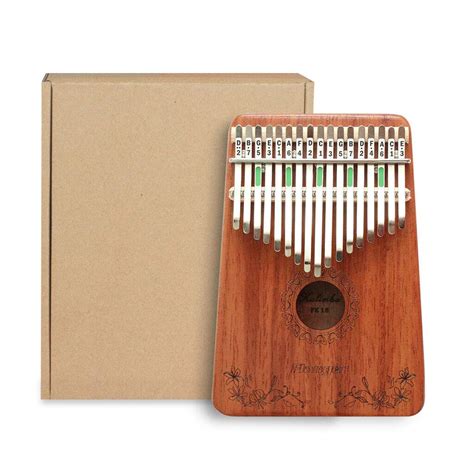 17 Key Log Kalimba Piano Finger Thumb Piano Instrument with Tuning ...