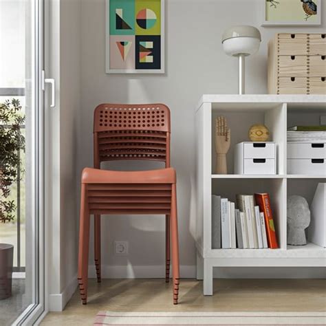 SANDSBERG table and 4 chairs, black black/red-brown, 110x67 cm (431 ...