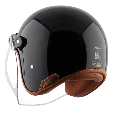 AXOR RETRO JET HELMET BLACK – V Gears