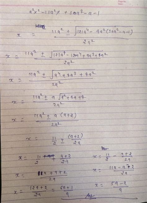 a square x square - 11 a square x + 30 a sqaure - a - 1. Find the zeros ...