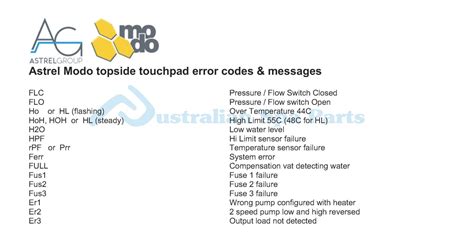 Intex Spa Error Codes 的图像结果