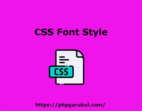 CSS Font Style 的图像结果