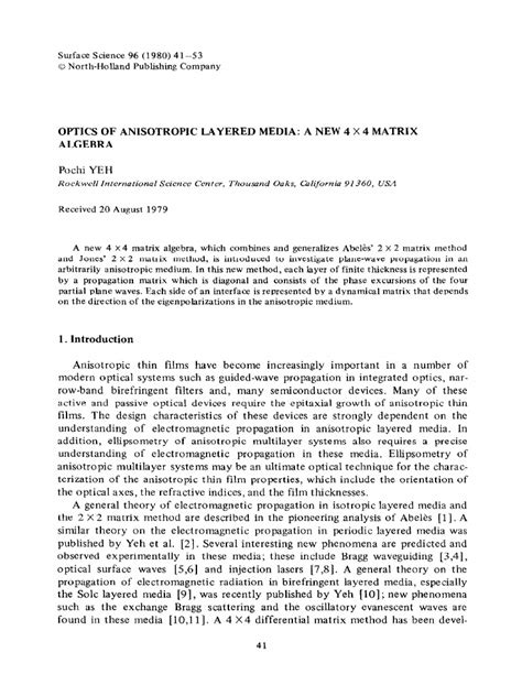 Image result for Matrix Method in Optics PDF