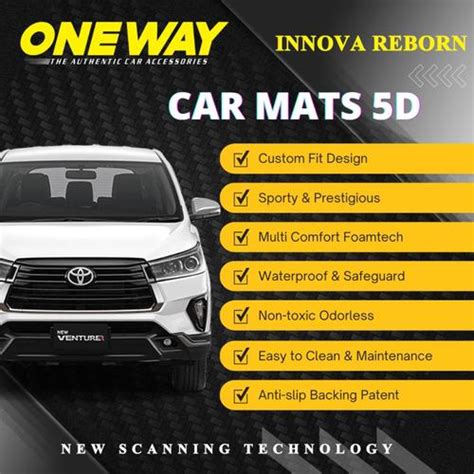 Jual Karpet Mobil 5D Innova Reborn ONEWAY Premium Carbon Mat Mangkok ...