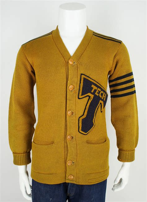 1940's letterman varsity sweater embroidered patch S/M | Letterman ...