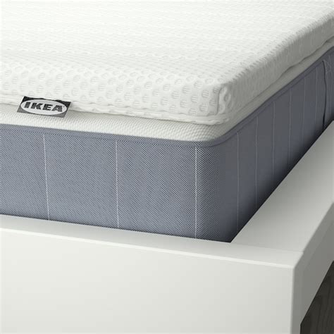 VESTERÖY mattress and mattress pad, firm light blue/Nisseholm white ...