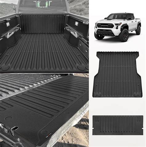 TripleAliners Truck Bed Mat & Tailgate Mat Compatible with 2024 Toyota ...