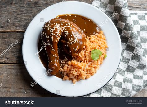 Traditional Mexican Chicken Mole Sauce Red Stock Photo 1429004813 ...