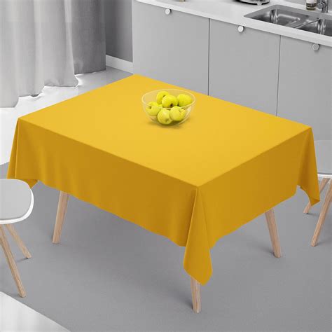 Buy HOME COLORS.IN Cotton Plain 4 Seater Square Table Cover - Soft ...