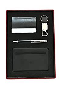 Loafox Corporate Gift Set 4 in 1 with Crystal Pen,Business Card Holder ...