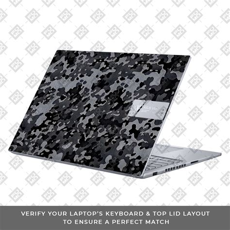 Stealth Grey Camo Asus VivoBook 16X K3605 Laptop Skin