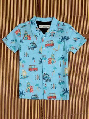 Buy The Lion and the Fish Boys Cool Blue Cartoon Printed Shirt (3-4 ...