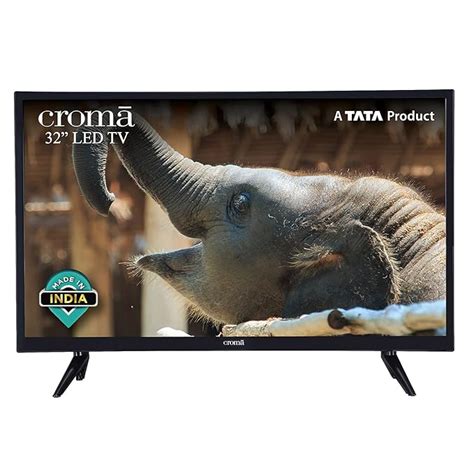 Croma 80 cm (32 Inches) HD Ready LED TV CREL7369 (Black) (2021 Model ...