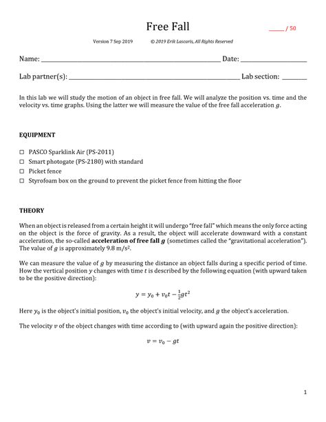 Image result for Free Fall Physics Problems