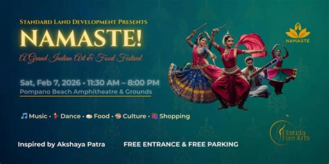 Namaste ! A Grand Indian Art & Food Festival, Pompano Beach ...