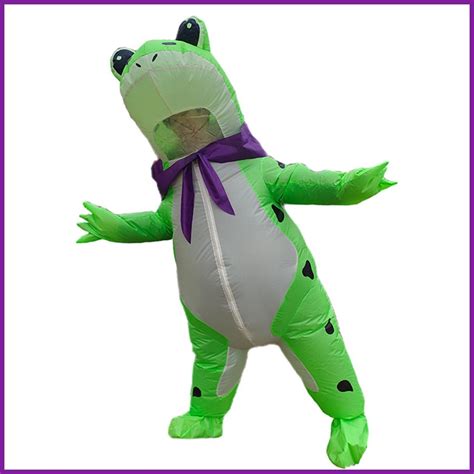 Frog Costume Adult Full Body Cosplay Suit Halloween Inflatable Costume ...