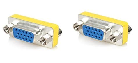 QBM VGA 15 Pin Female to Female Mini Gender Changer, VGA 15 Pin Female ...