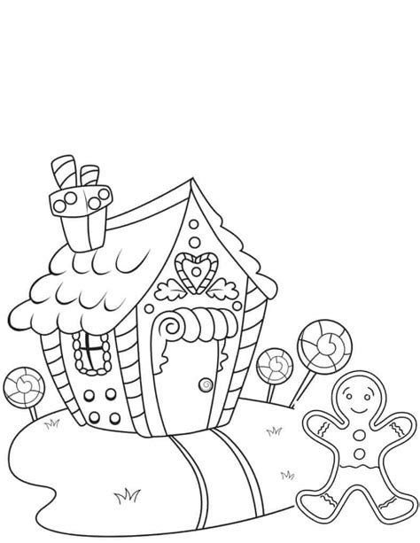 Gingerbread House coloring pages - ColoringLib