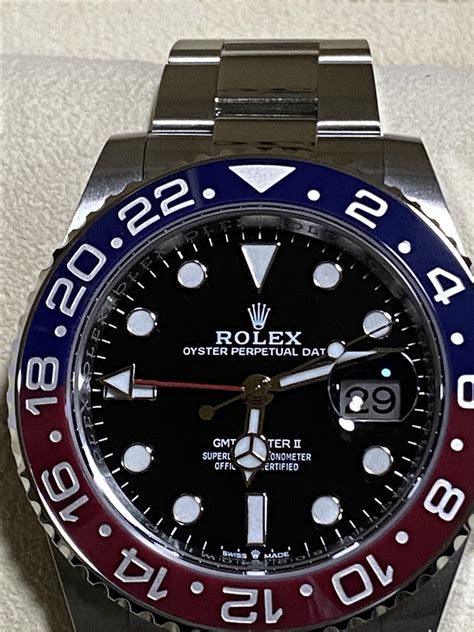 Rolex GMT-Master II: Model 126710BLNR. 40mm Oystersteel Case and Black Dial. SKU: 43376