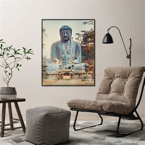 Framed Wall Art Painting Titled: Kamakura Buddha | Licensed Art Print ...