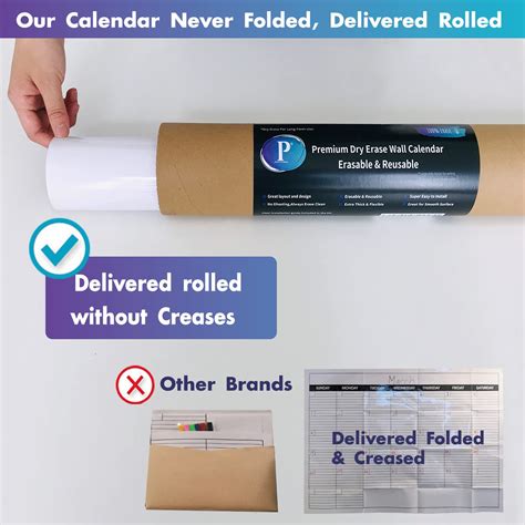 Snapklik.com : Dry Erase Monthly Extra Large White Board Calendar For ...