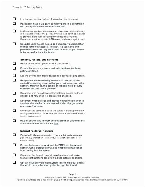 Image result for Building Security Checklist Template