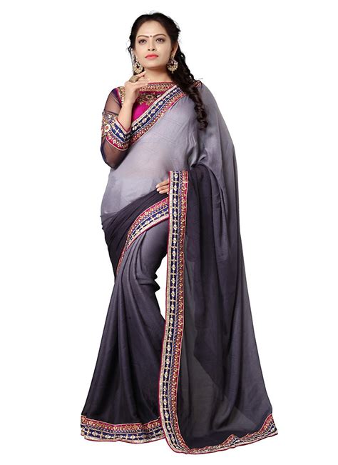 Buy Ra Dove Saree With Nice-looking Plain Pallu at Amazon.in
