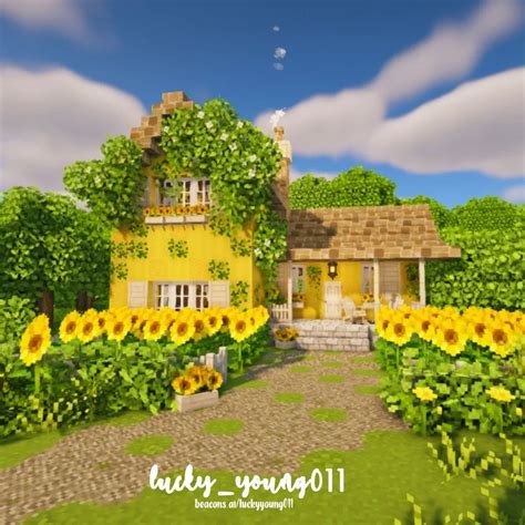 Sunflower House in Minecraft