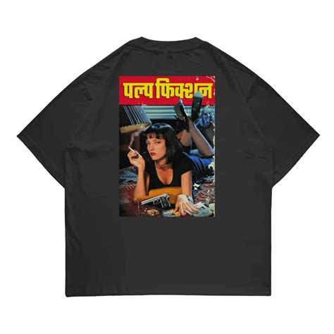 Pulp Fiction - Poster Oversized Tshirt | ADLT.IN