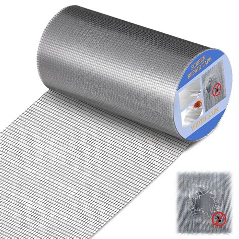 Amazon.com: CroBlissful Extra Wide 5 inch x 20 ft Window Screen Tape Mesh Repair Strong Adhesive ...
