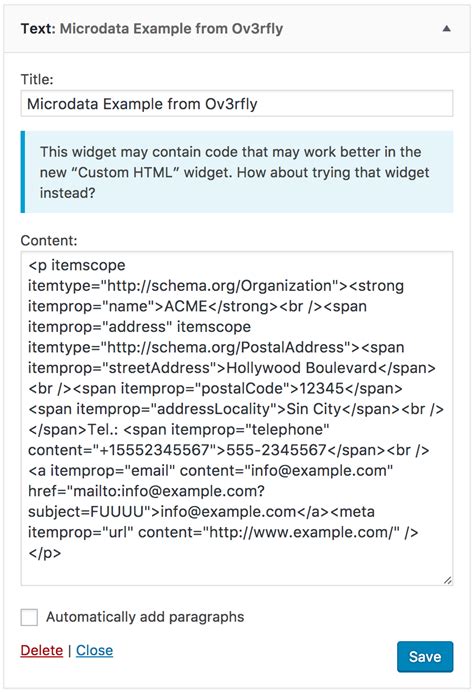 Image result for Custom HTML Widget
