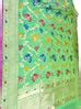 Green Banarasi Silk Dupatta - Handloom Beauty