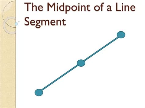 Image result for Midpoint of a Line Segment
