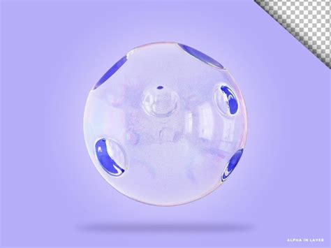 Dispersion glass abstract shape 3d illustration | Premium PSD