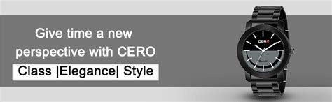 CERO Analogue Men's & Boy's Watch (Black Dial Black Colored Strap ...