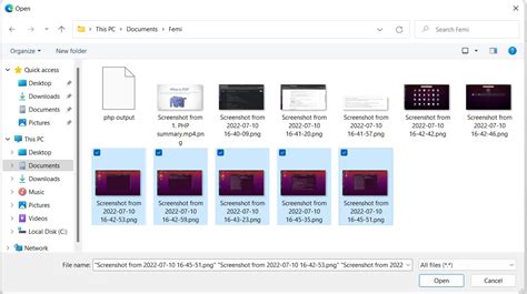 Multiple File Upload PHP 的图像结果