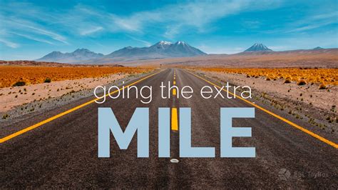 Going the Extra Mile - ESL Toybox