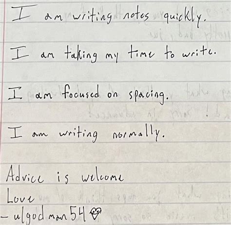 Saw everyone’s lovely handwriting; so I had to post my own chicken ...