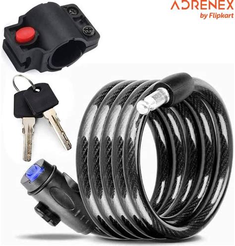 Adrenex by Flipkart Heavy Duty Multipurpose Cable Key Lock for Cycle ...