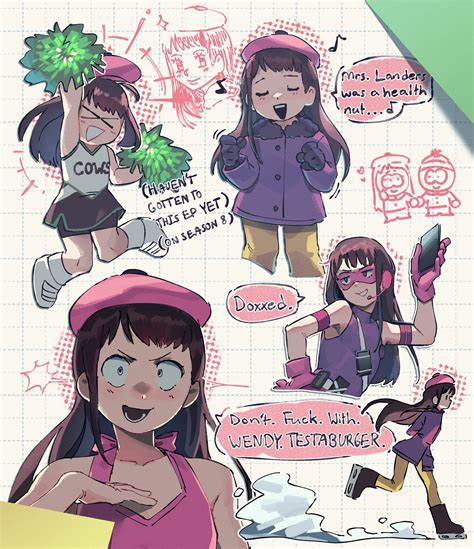 : ̗̀ Wendy Testaburger .ᐟ South Park en 2025 | Garabatos lindos, Bocetos bonitos, Dibujos bonitos