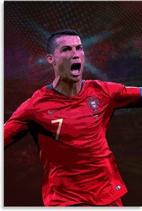Cristiano Ronaldo CR7 Oil Painting Art For Football Lover Design ...