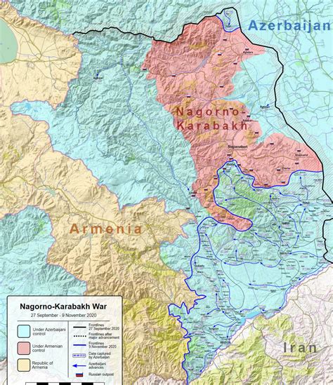 Physical Map Of Azerbaijan