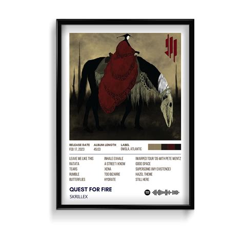 Quest for fire by Skrillex Album Poster – The Mortal Soul