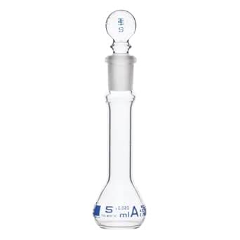 Volumetric Flask, 5ml - Class A, ASTM - Tolerance ±0.020 ml - Glass ...