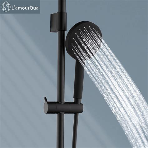 Buy L'amourQua Shower System and Rain Shower, Shower Rail Set ...