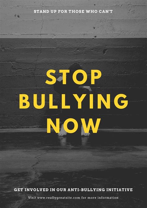 Free, printable anti-bullying campaign poster templates | Canva