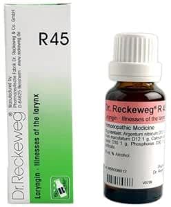 Buy Dr.Reckeweg R45 Illnesses of The Larynx Drop 22 ML (Pack of 3 ...